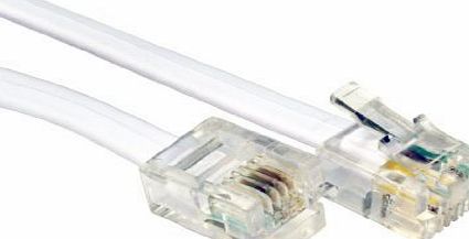 HiConn 10m RJ11 Male BT Broadband ADSL Modem Router Cable Lead [HiConn]